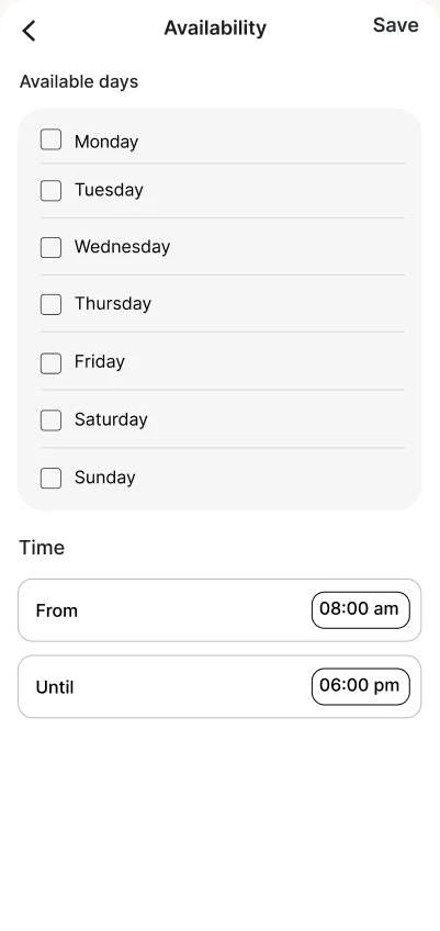 Low-fidelity wireframe, Events 5.3 important: event marked as important