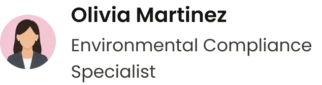 Olivia Martinez, Environmental Compliance Specialist